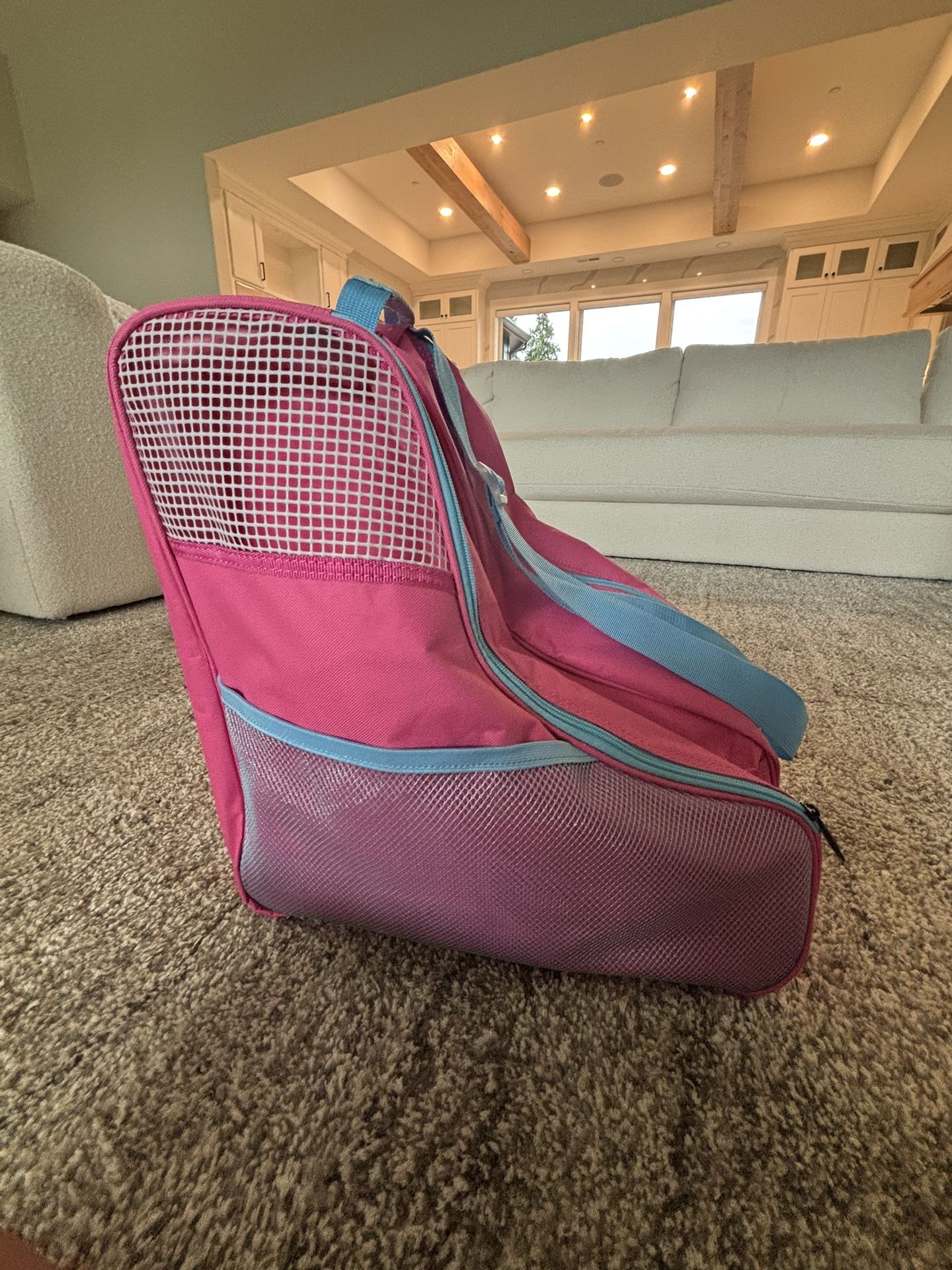Soft Skate By Jackson White And Purple And Pink Skate Bag