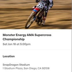 Monster Energy Ticket 