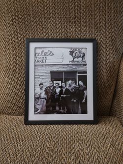 FRAMED SOPRANOS CANVAS PICTURE.  12" X 8".  NEW.  PICKUP ONLY