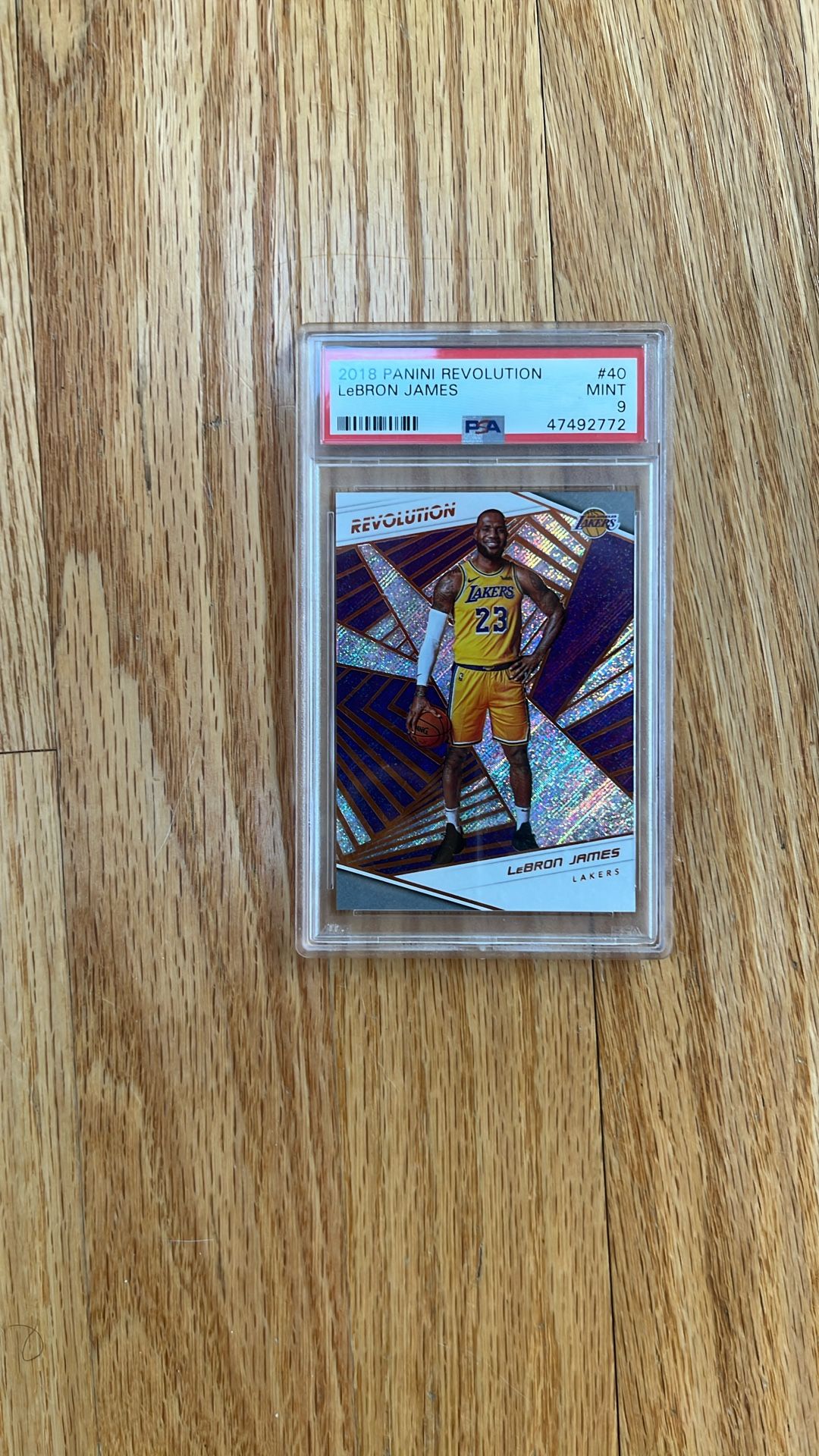 LeBron James 2018 Panini Revolution PSA 9