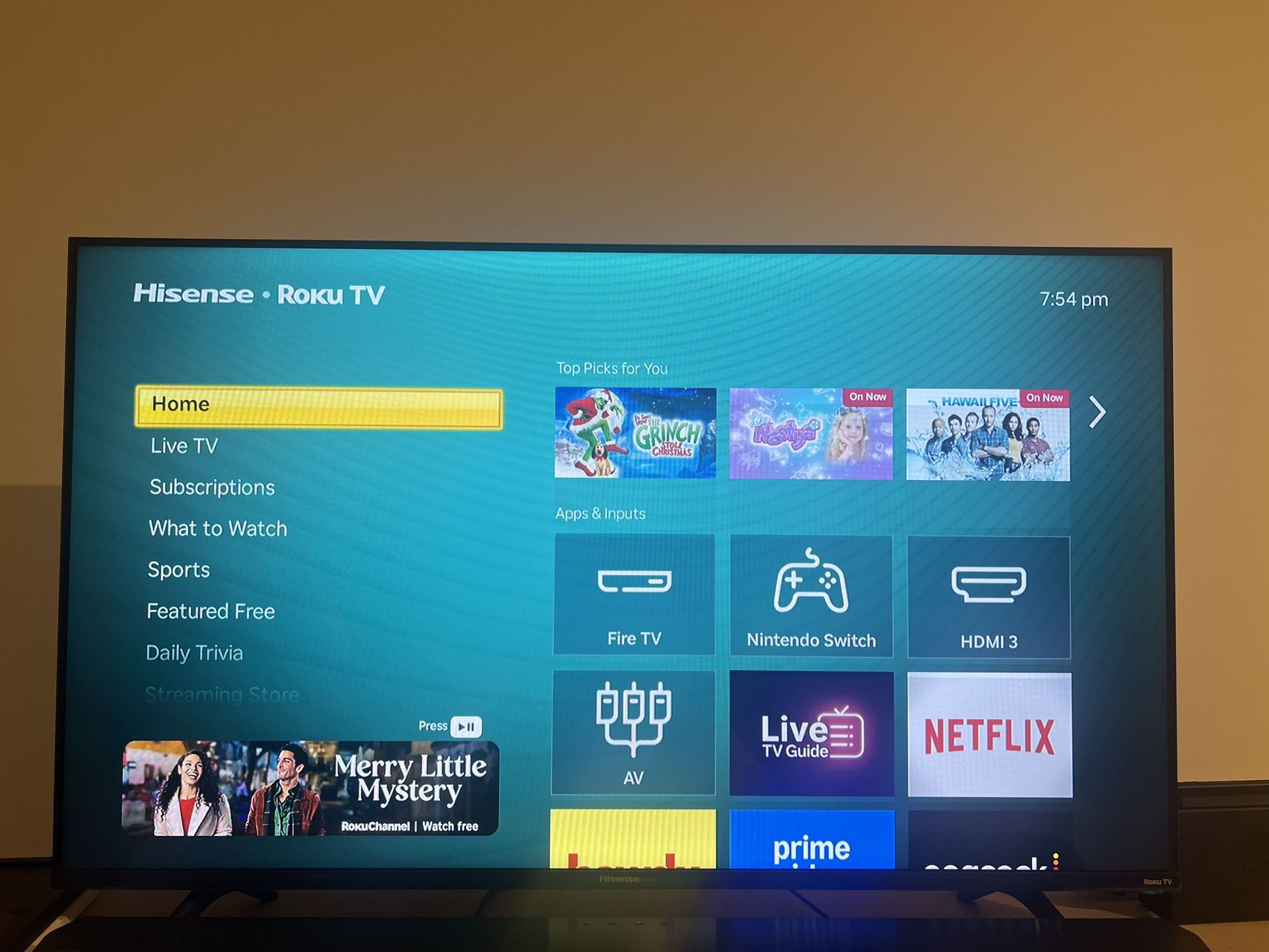 43” Hisense Roku TV