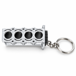 3D Printed Engine Block Keychain