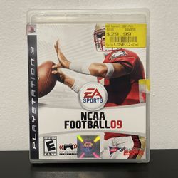 NCAA Football 09 PS3 PlayStation 3 CIB w/ Manual Sony Video Game College Retro