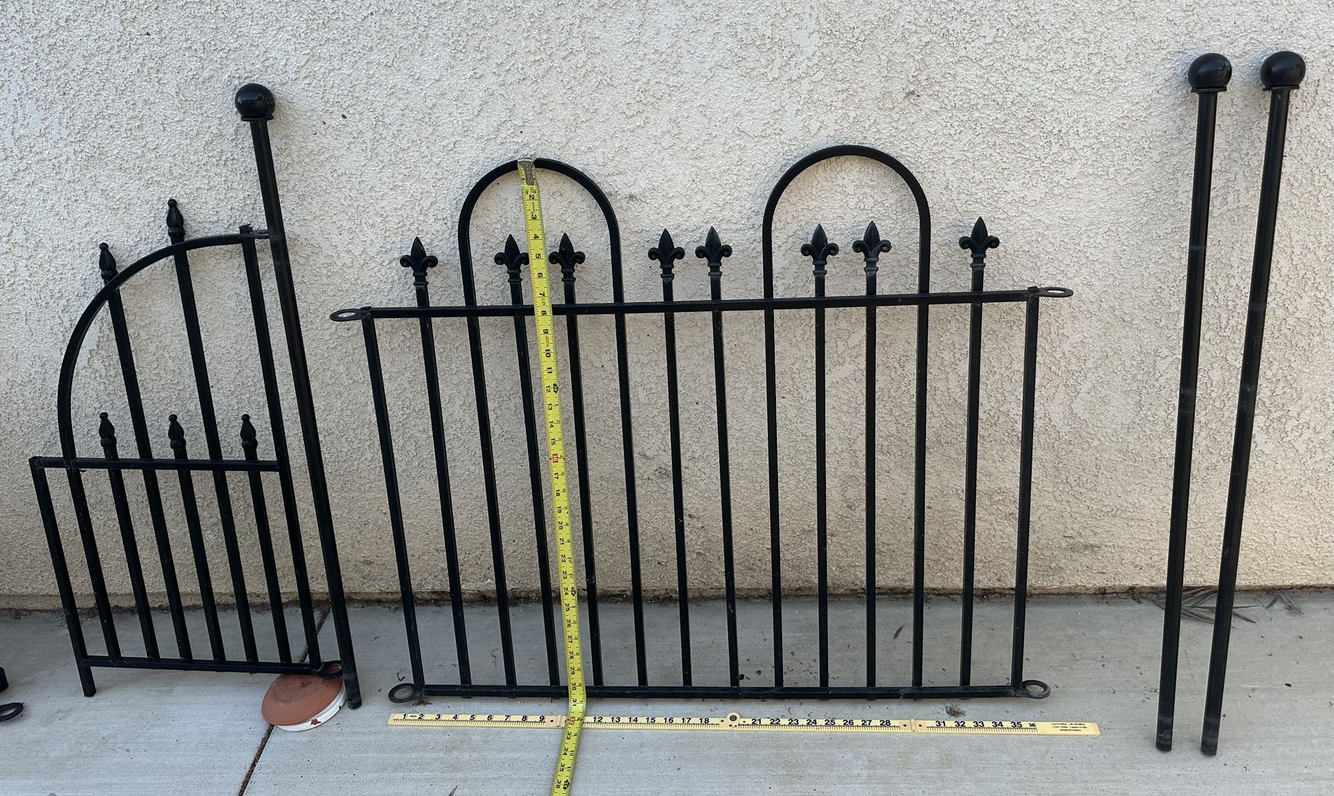 Steel Fence Panel: 29.5” tall x 35” Wide. Used. 5 Available.