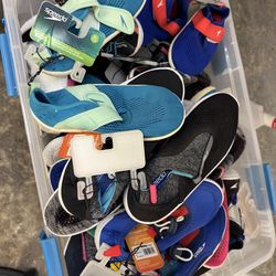 Kidswater shoes and goggles $3 each new