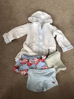 1 Bath Robe + 3 Swimsuits - Boy 18 months