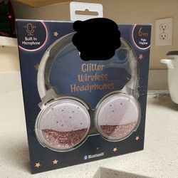 Wireless Bluetooth Headphones Glitter Moving 