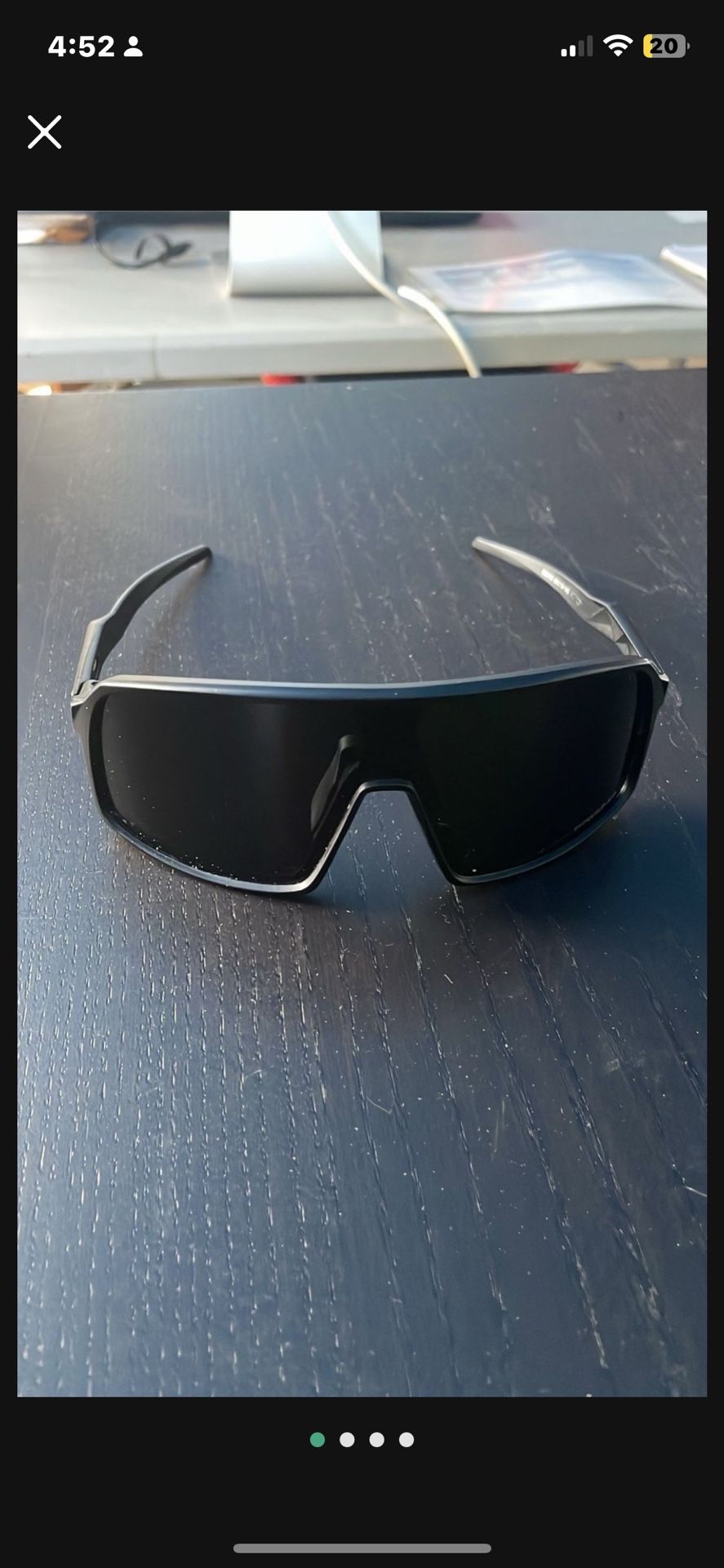 Oakley Wrap Sunglasses – Black Lenses
