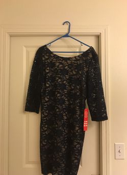 Navy blue lace dress