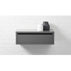 CB2 Slice Grey Wall Mounted Storage Shelf