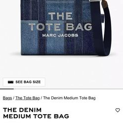 Marc Jacob’s Medium Denim Tote Bag