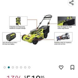 Lawn Mower With Charger