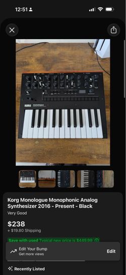 Korg Monologue - Monophonic Analog Synthesizer