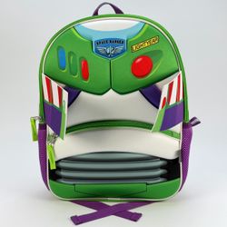 Disney Pixar Toy Story Backpack Buzz Lightyear One Size Green Kids Size 3D Touch