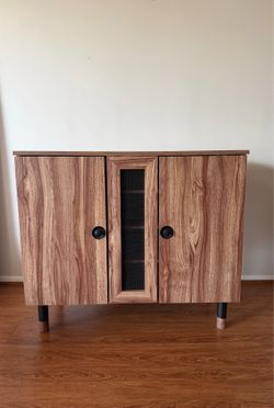 Baxton Studio Valina Modern and Contemporary 2-Door Wood Entryway Shoe Storage Cabinet