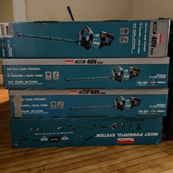 Makita XGT 40V Brushless 24” Hedge Trimmer – Brand New