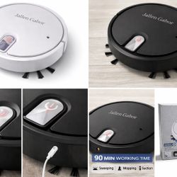 Jallen Gabor White Robot Vacuum – Brand New in Box – Shipping Only