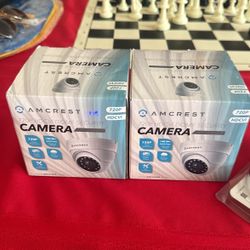 Amcrest 720 P HDCVI DOME SECURITY CAMERA AND POWER SUPPLIES