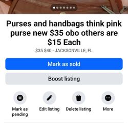 Women Purses Think Pink New