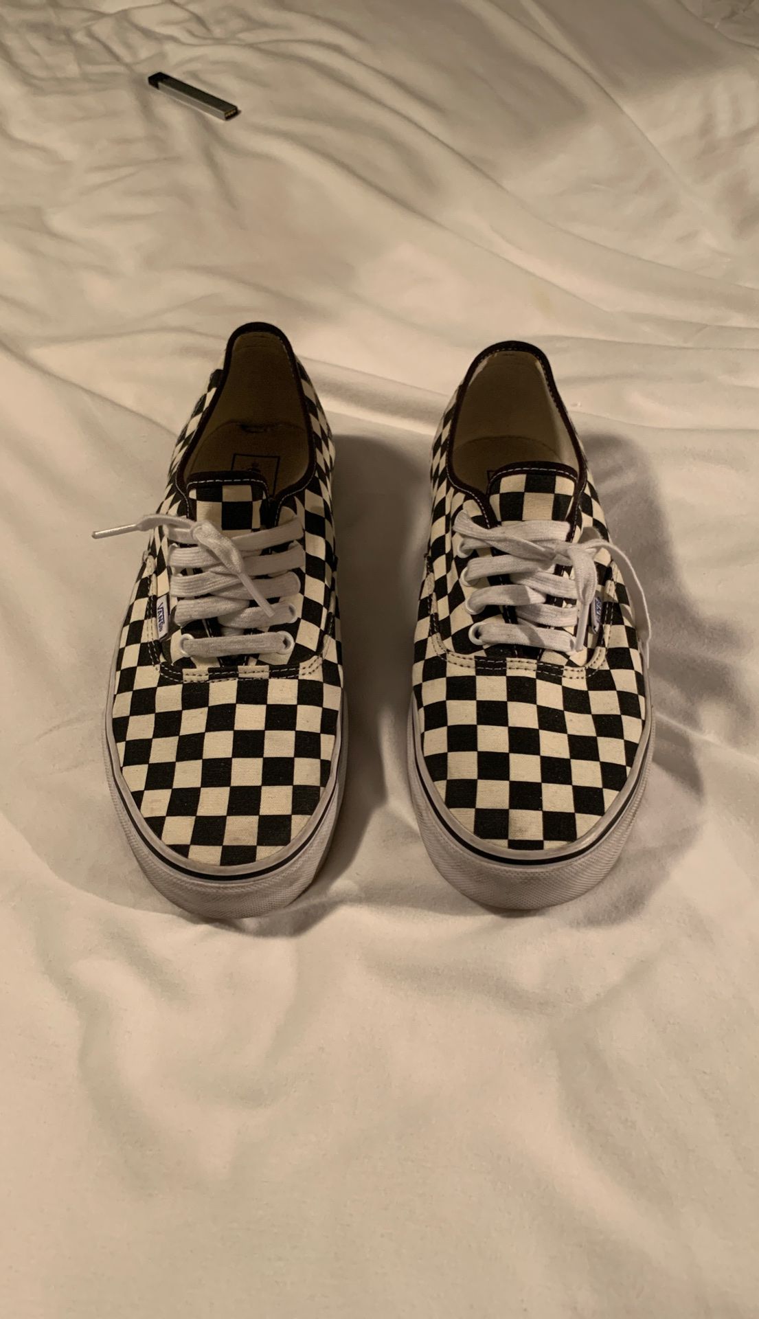 Checkered white/black Vans