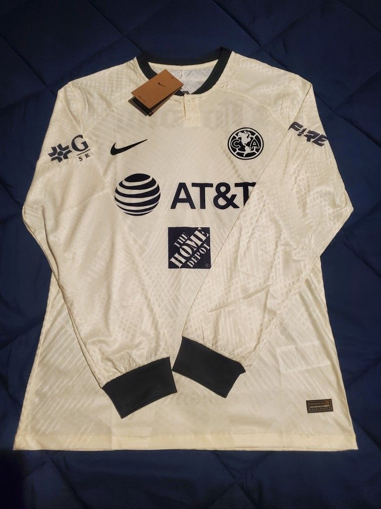 Club America 3rd  Jersey 2023,  Player Version Long Sleeve ,Crema