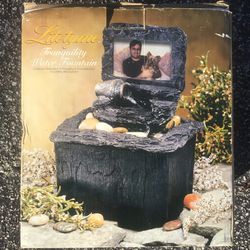 Tranquility Water 💦 Fountain  With Photo Frame 🖼️  NEW 