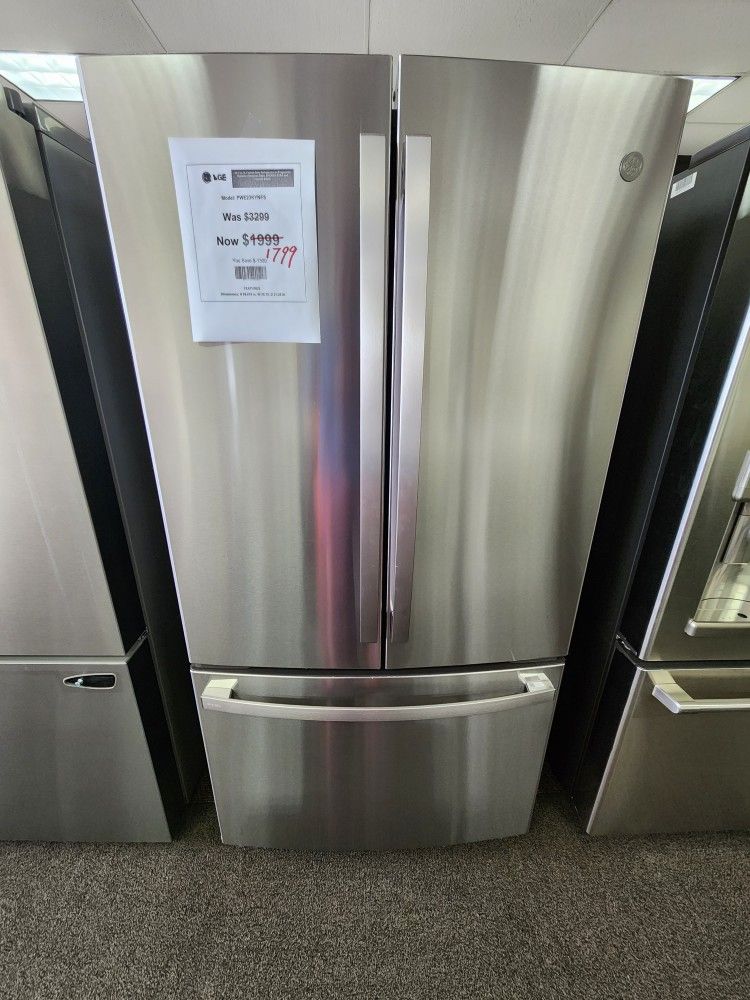 GE 23CF COUNTERDEPTH REFRIGERATOR 1799! 1 YEAR MANUFACTURERS WARRANTY