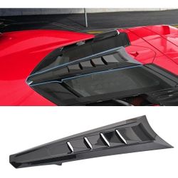 C8 Corvette Split Window Applique Rear Louver Trim Black 2020+ Z51 Z06 Coupe