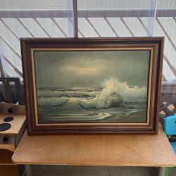 Waves On The Shore Painting 