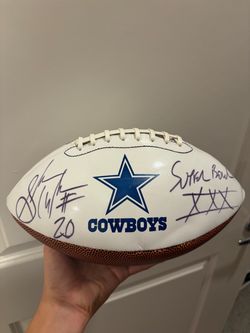 sherman williams football signed at practice