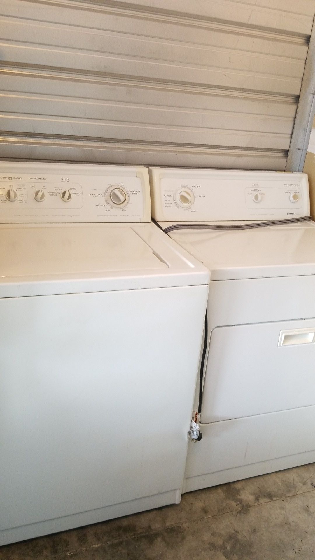 Kenmore Super Capacity Plus Washer And Dryer Set