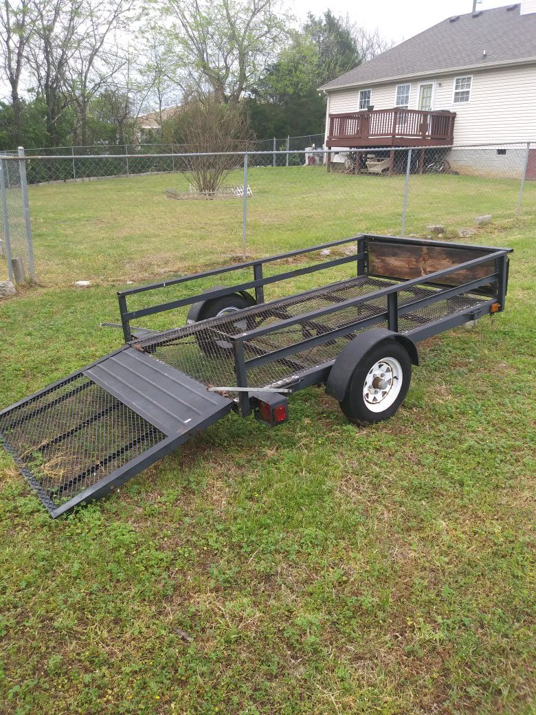 4×8 lawn mower trailer
