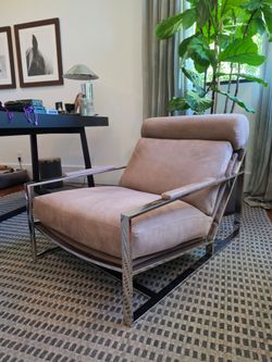 RH Milo Baughman Model #3418 Chair (1965), aka the "Cruisin' Lounge Chair" in Suede