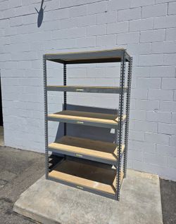 48 in W x 24 in D 5 Tier Warehouse Garage Office Storage Rack Stock Supply Shelving Similar To Uline Delivery Available