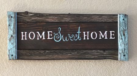 Handcrafted rustic wood signs
