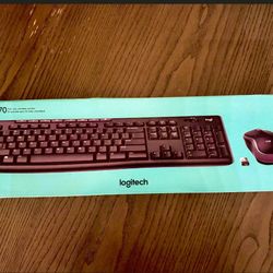 (BRAND NEW) Logitech Wireless Keyboard & Mouse (MK270)