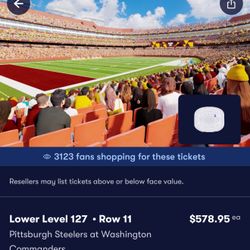 Washington Commanders  Vs Pittsburgh Steelers Tickets