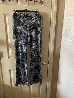 Pantalón Floreado Acampanado Marca Joe B , De Kohl’s- Size M