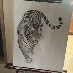 White Tiger Painting Taking Offers
