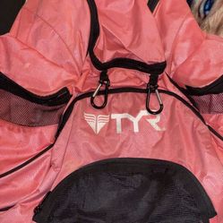 TYR pink swim bag