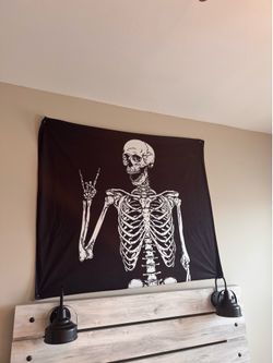 Skeleton Wall Tapestry