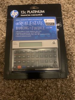Hp 12c platinum financial calculator