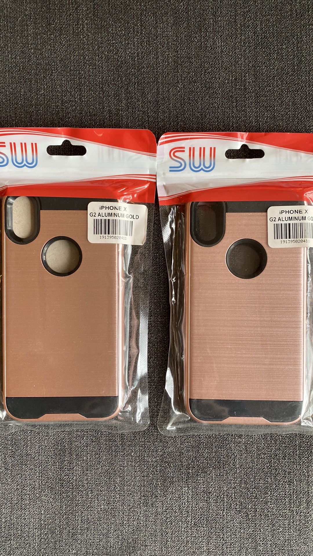(Pack of 2) iPhone X Hybrid Phone Cases In Gold