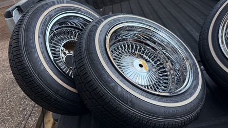 14x7 Crown Wire Wheels With Tires
