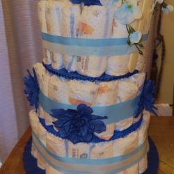Diaper Cake For Babyshower Game Or Gift 