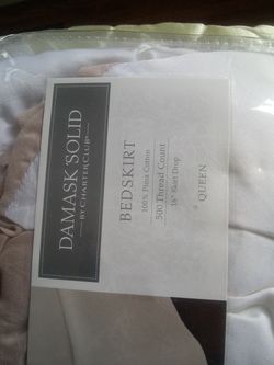500 count bed skirt