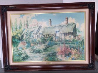 Custom painting with solid frame