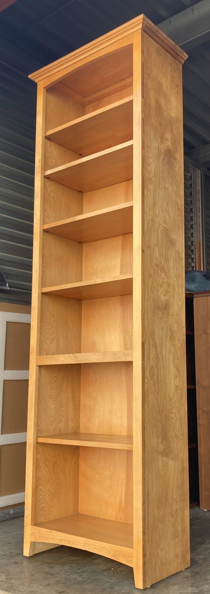 7’ Seven Tier Solid Wood Bookcase / Bookshelf / Storage Display Shelving