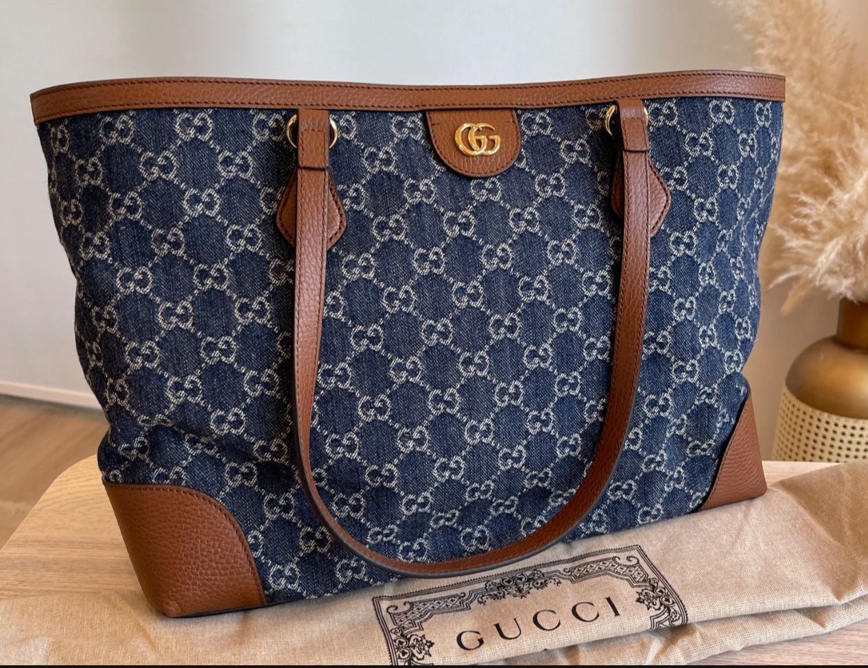 New Gucci Denim Tote