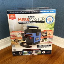 Shark Mess Master Wet/Dry Vacuum - BNIB